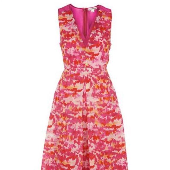 Whistles WATERCOLOUR ORGANZA DRESS size 2 - Picture 4 of 11